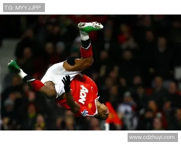 足球明星在赛场上精彩旋转空翻瞬间定格的震撼图片合集